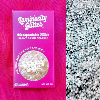 Glitter ecologico spesso color menta opale