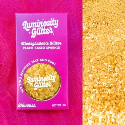 Glitter ecologico grosso color oro miele