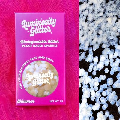 Glitter ecologico super spesso Opal Aqua