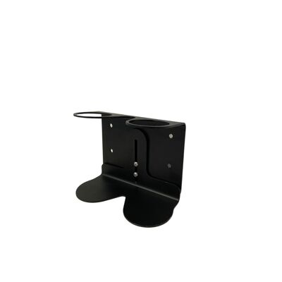 Soap dispenser holder BATHROOM black 2 bottles