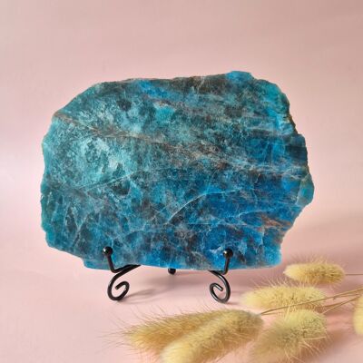 Disque d'apatite bleue XXL sur support n° 2, 513 grammes – Inspiration, clarté et force intérieure (copie)