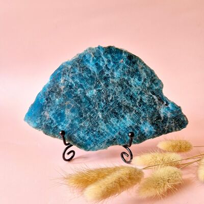 Disque d'apatite bleue XXL sur support n° 4, 331 g – Inspiration, clarté et force intérieure (copie) (copie) (copie)