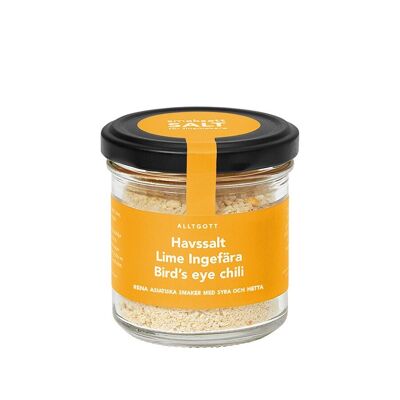 Sel de mer Citron Vert Gingembre Piment oiseau
