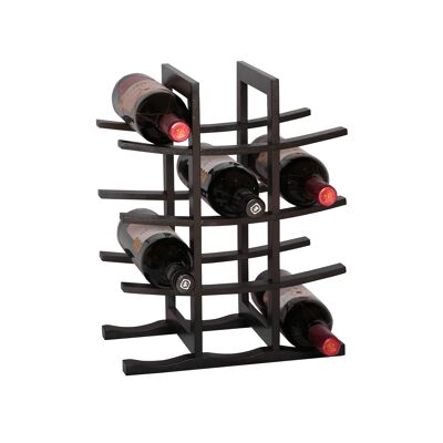 La pagode bamboo wine rack (12 btl) - black