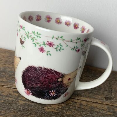 Achat Tasse Cylindrique avec Pétales de Fleurs et Anse 300ml Double Paroi  en gros