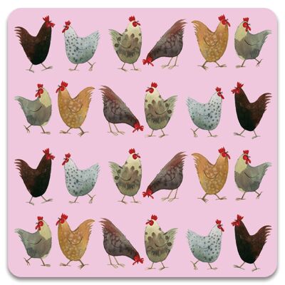 Chickens coaster