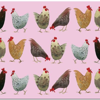 Chickens placemat