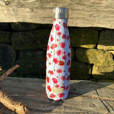 Poppies water bottle