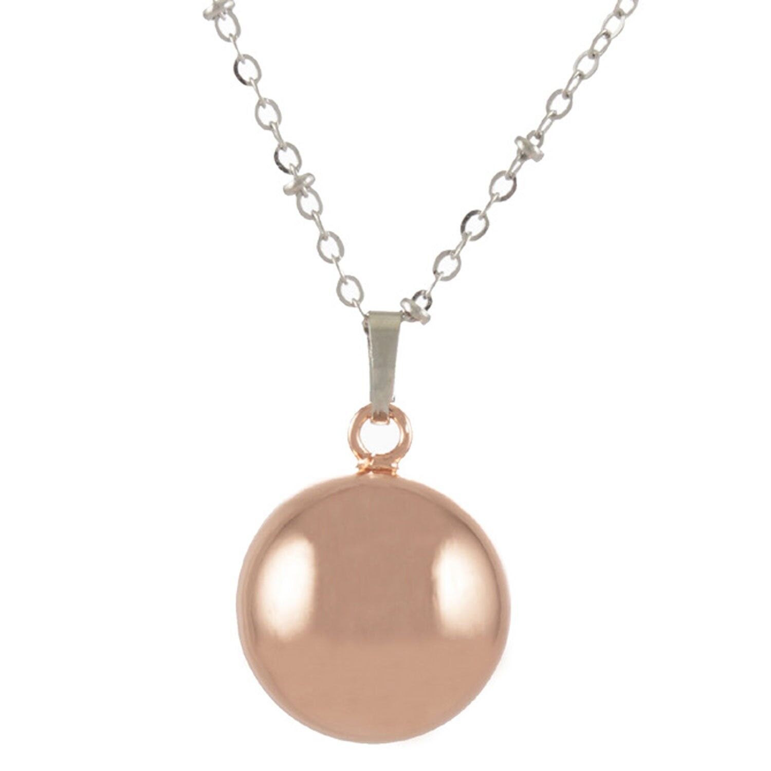 Rosa Engelsrufer mit Tiffany-Halskette