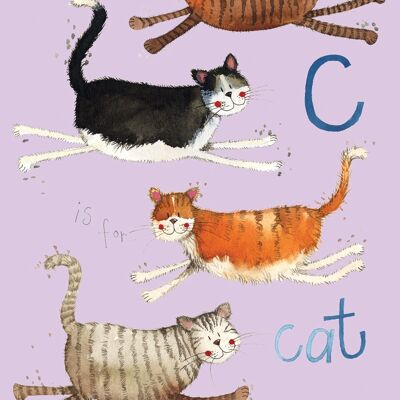 C is for cat soft medium notebook
