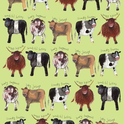 Cow collection soft large notebook