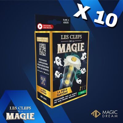 CONFEZIONE X10 - Trucchi di magia: La moneta fantasma - Regalo per bambini - Giocattolo divertente 😃