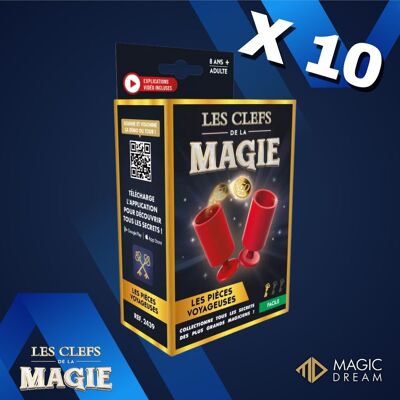 CONFEZIONE X10 - Trucchi di magia: Monete da viaggio - Regalo per bambini - Giocattolo divertente 😃