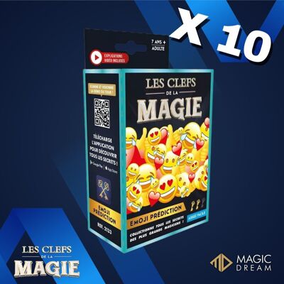 CONFEZIONE X10 - Trucchi di magia: Previsione delle emoji - Regalo per bambini - Giocattolo divertente 😃