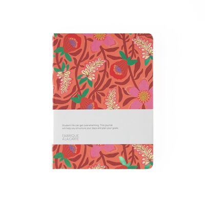 Agenda scolaire Fabrique 2025/2026 Fleurs Corail