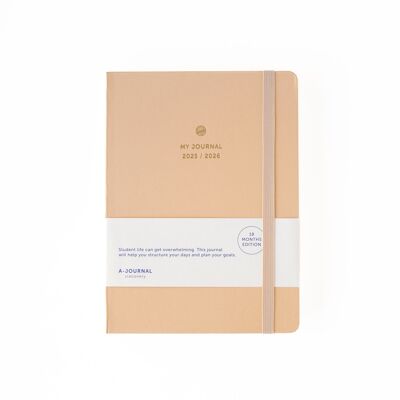 Mi Diario 18 meses Agenda escolar 2025/2026 Beige