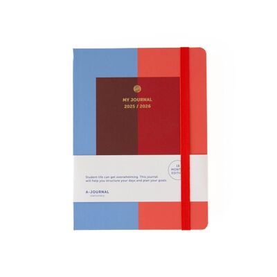 Il mio diario Diario scolastico 18 mesi 2025/2026 Lavanda/Corallo