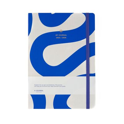Mi Diario A4 Agenda Escolar 2025/2026 Azul Flujo