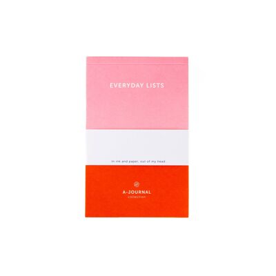 Bloc-notes A-Journal - Rose Rouge
