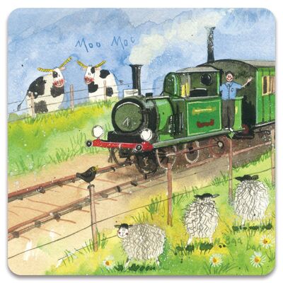 Steam train fridge magnet