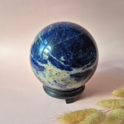 Sfera di sodalite XXL con pietra preziosa – 130 mm – sfera da 2375 g (2)