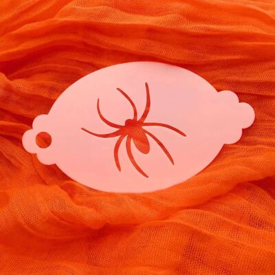 Spider Halloween Face Painting Stencil
