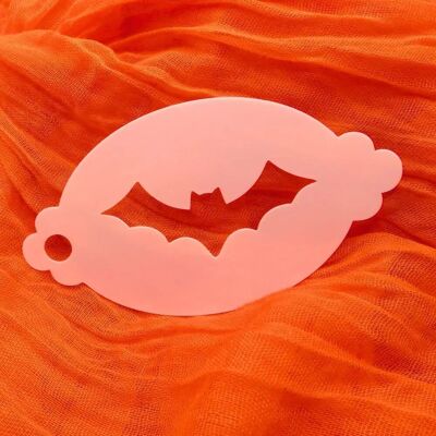 Stencil per pittura facciale di Halloween a forma di pipistrello