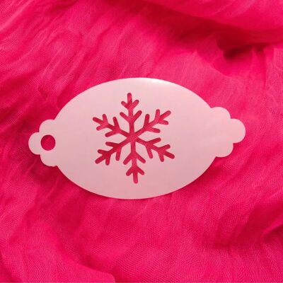 Pochoir de peinture faciale flocon de neige