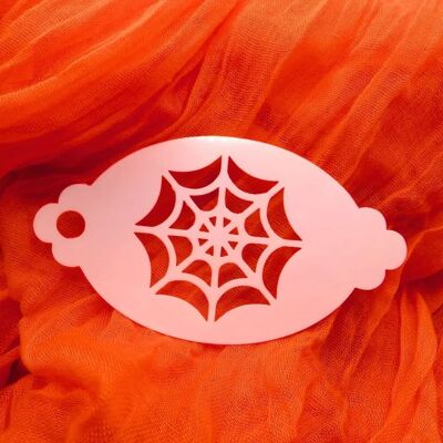 Stencil per il trucco di Halloween a forma di ragnatela intera