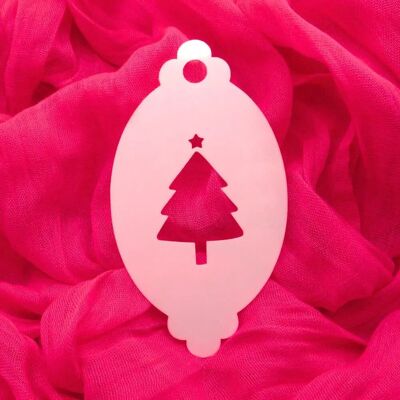 Weihnachtsbaum-Schminkschablone