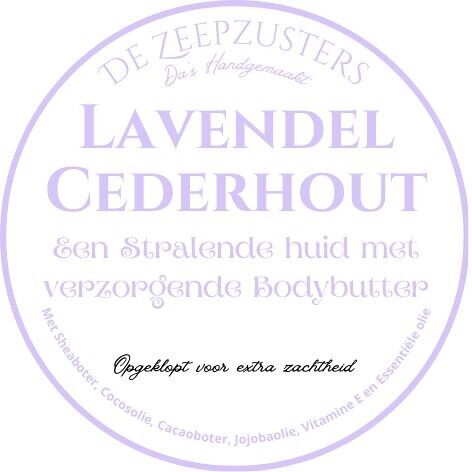 Moisterizing Whipped Bodybutter - Essential oil Lavender, Cedarwood 100ml