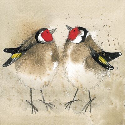 Goldfinches small canvas