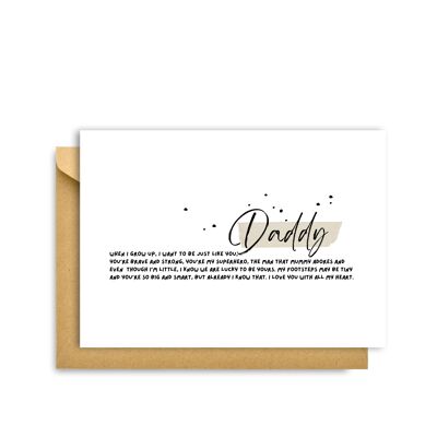 TARJETA PARA PAPÁ, Tarjetas Hygge C6 Tarjeta de felicitación: Simplicidad y calidez escandinavas para amantes del minimalismo, la naturaleza y los placeres sencillos