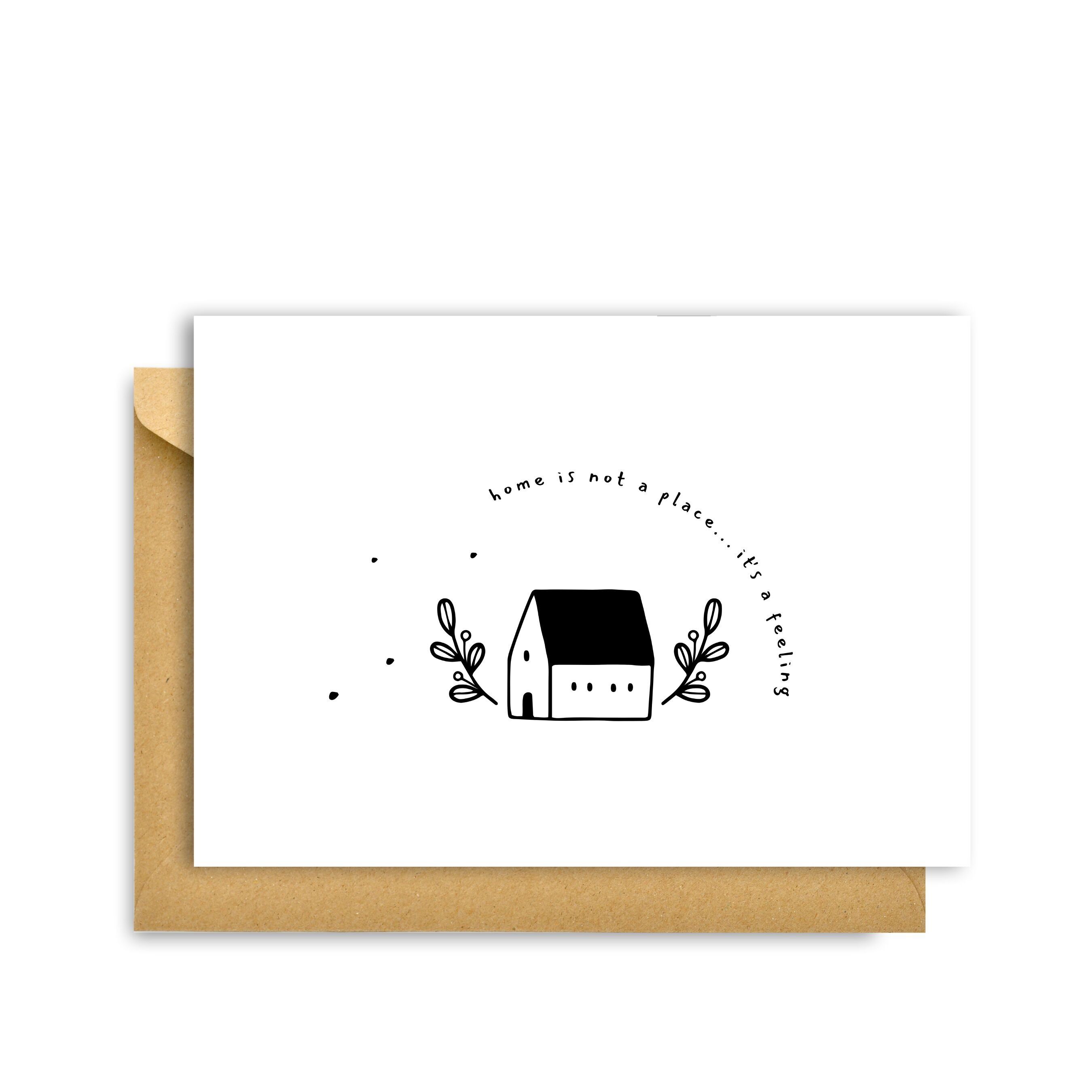 CASA È UN SENTIMENTO CARTA, Hygge Cards C6 Biglietto d'auguri - Semplicità e intimità scandinave per gli amanti del minimalismo, della natura e dei piaceri semplici