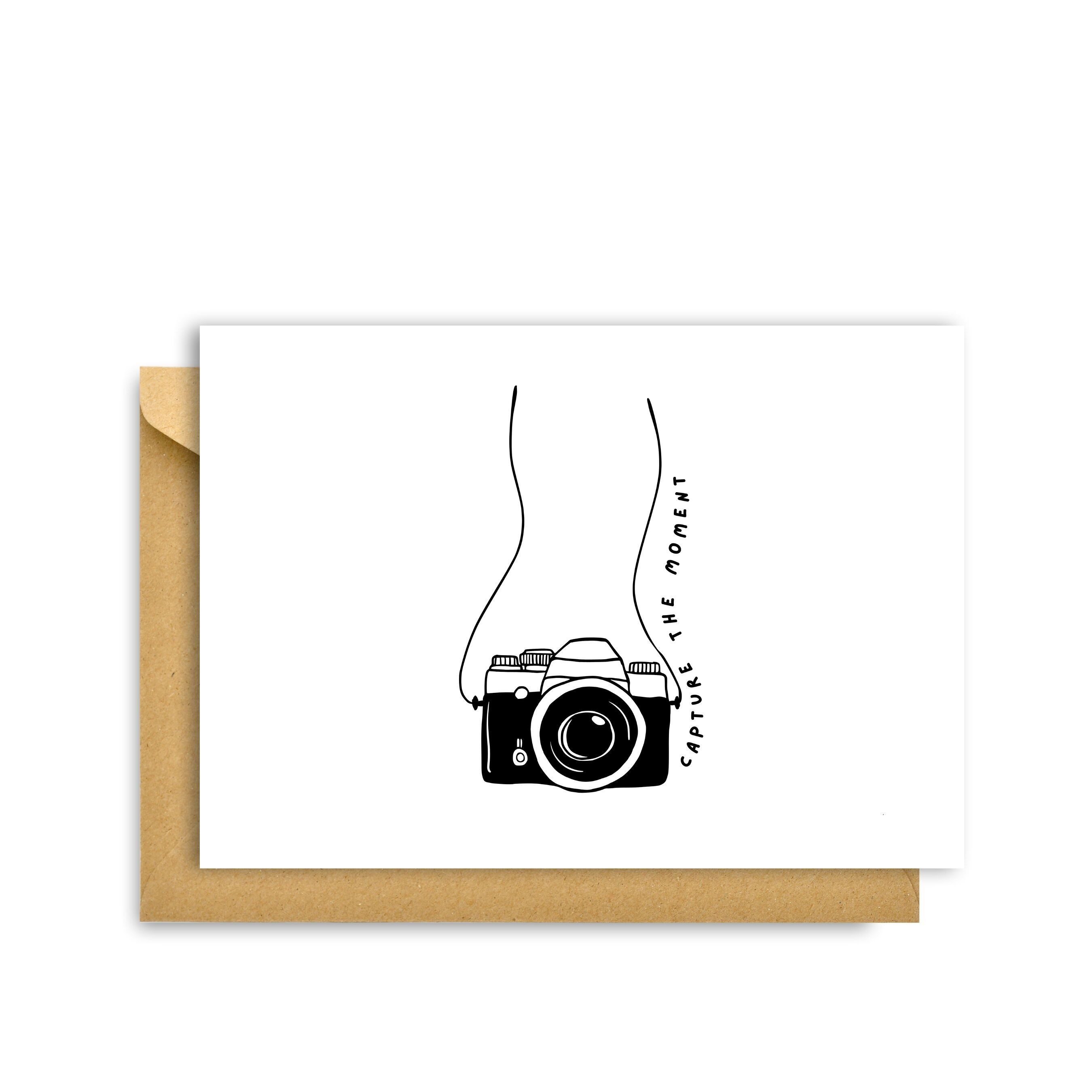 CAPTURE THE MOMENT CARD, Hygge Cards C6 Greeting Card – Scandinavian Simplicity & Cosiness for Lovers of Minimalism, Nature & Simple Pleasures