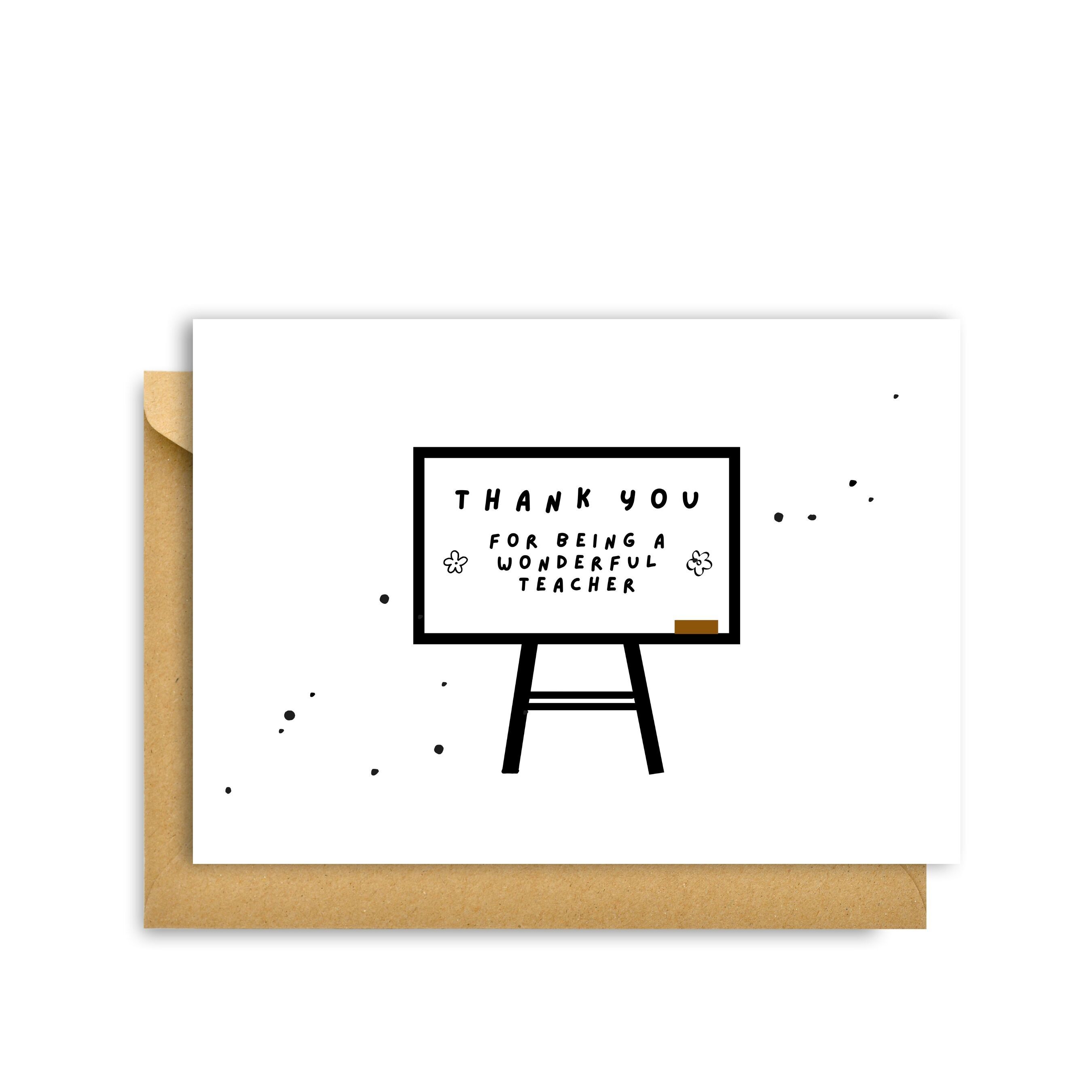 MERAVIGLIOSA CARTA PER INSEGNANTE, Biglietto d'auguri Hygge Cards C6 - Semplicità e intimità scandinave per gli amanti del minimalismo, della natura e dei piaceri semplici, Biglietto per insegnante