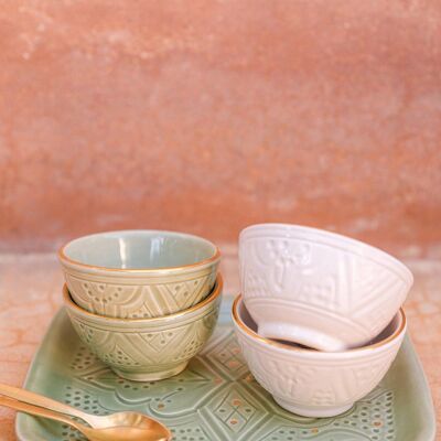 2 mini kommen snacking relieve menta goud “Zahra”