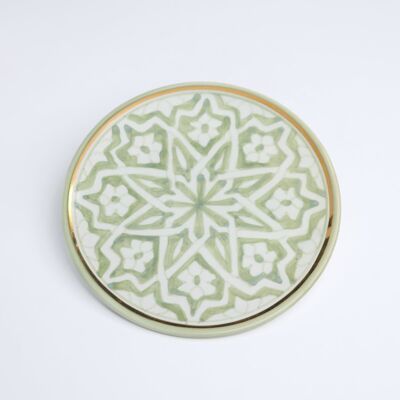 Assiette à postre fassia d17cm menta “Fatima”