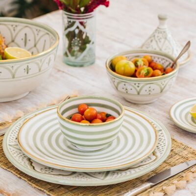 Assiettes zwak mint goud “Noura”
