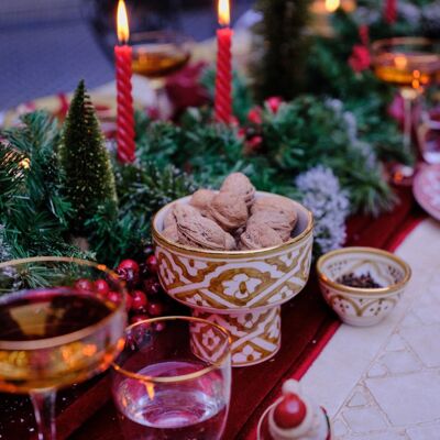 Kommen apéritivo fassia kaki goud « Fatima »