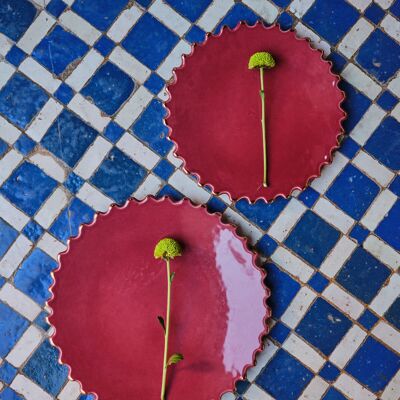 Assiettes tazza aubergine goud « Malika »