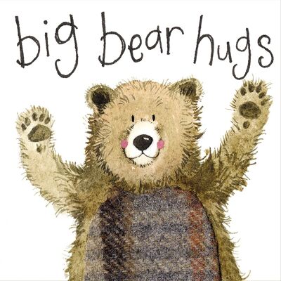 Big bear hugs medium canvas