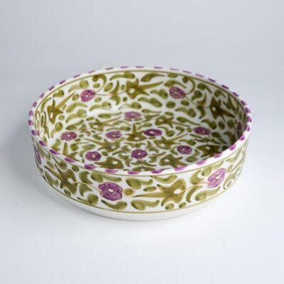 Plats de service droits fleurs iris goud “Amina”