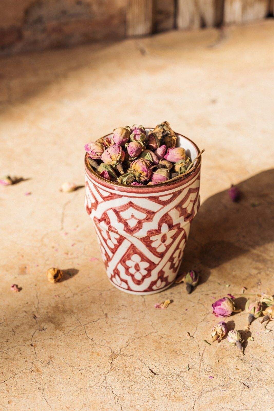 Groot kopje beldi fassia melanzana goud “Khadija”