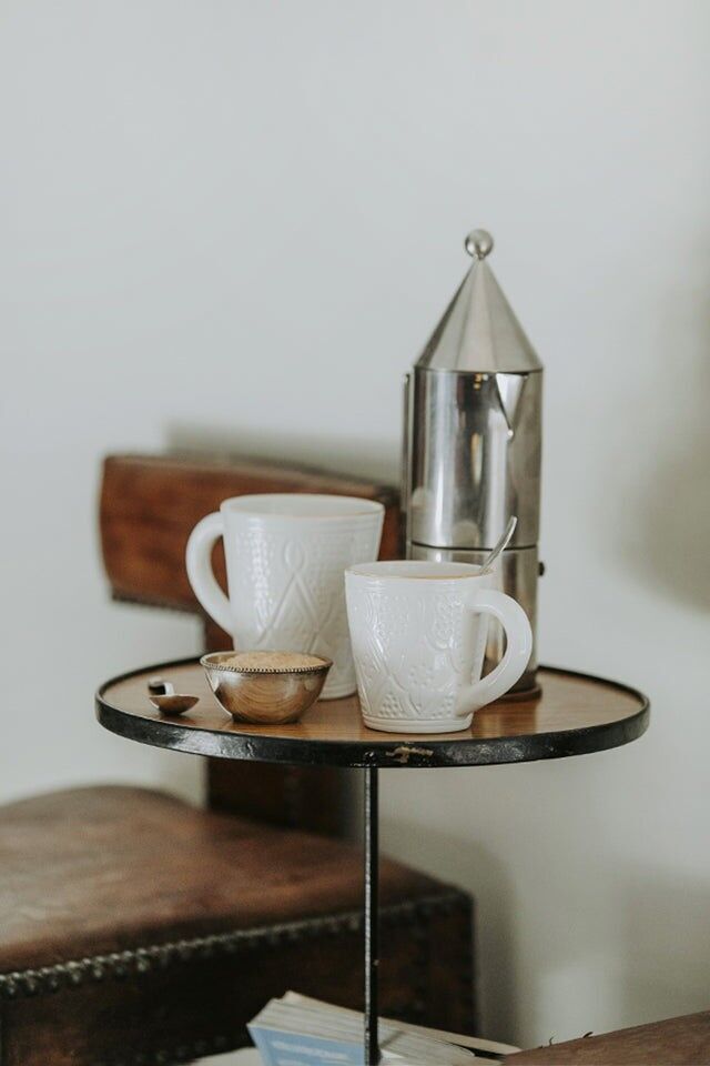 Petit mok reliëf blanc goud ceramica “Fatima”