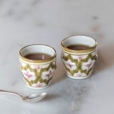 Klein kopje a cafe lmida kaki blush goud “Fatima”