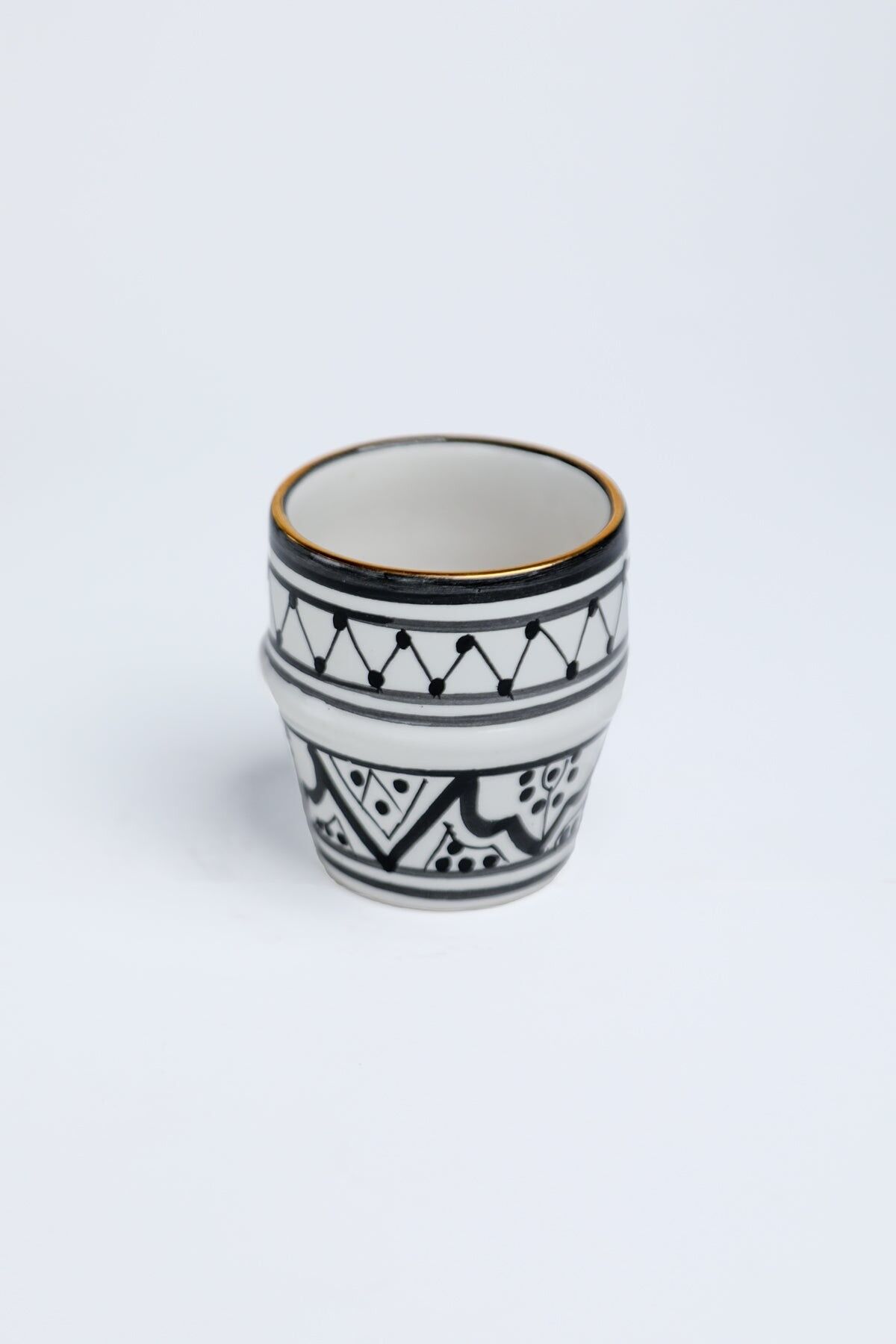 Klein kopje beldi zwak noir goud “Khadija”