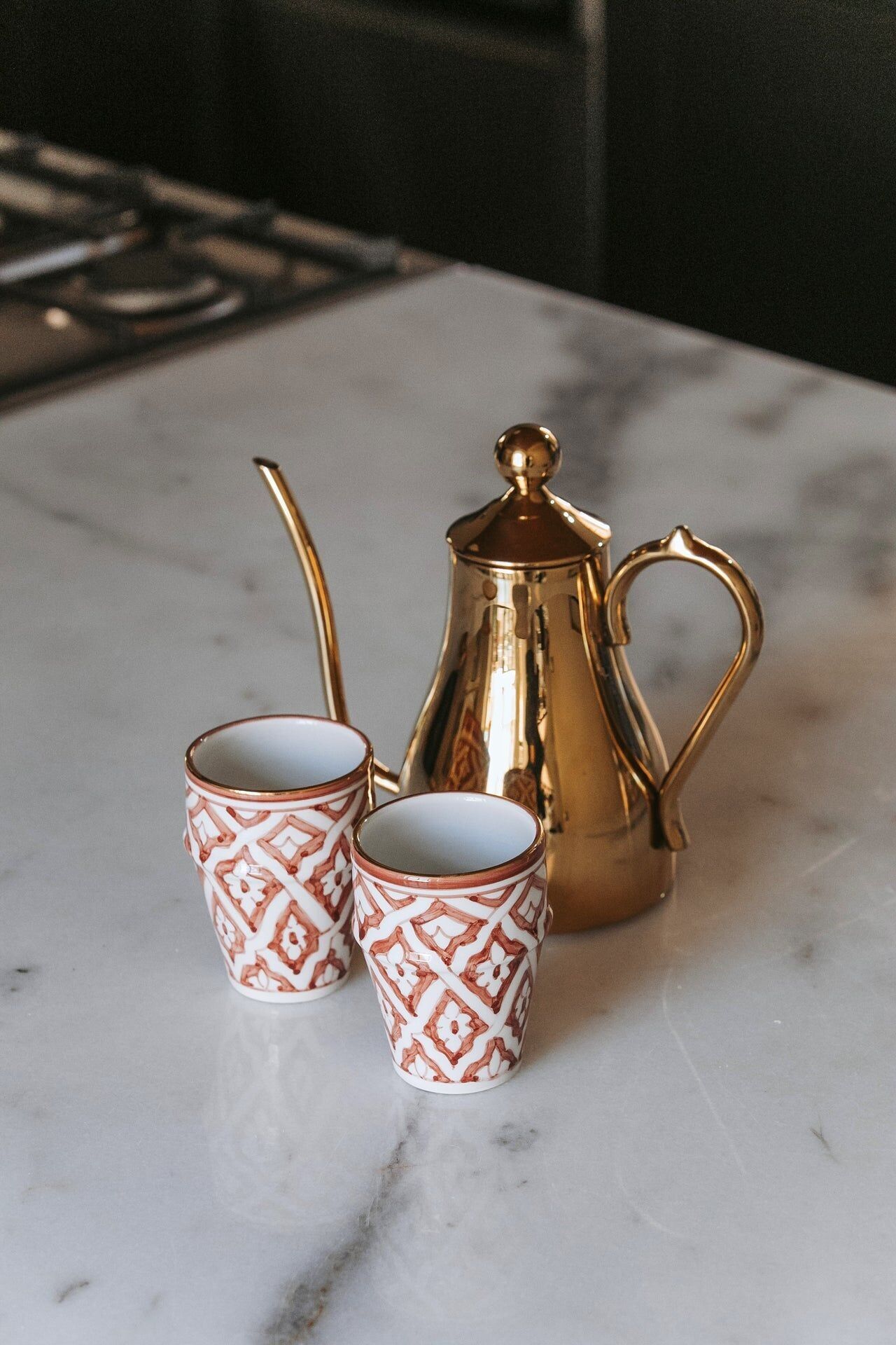 Kopje medio beldi fassia goud di melanzane “Yasmina”