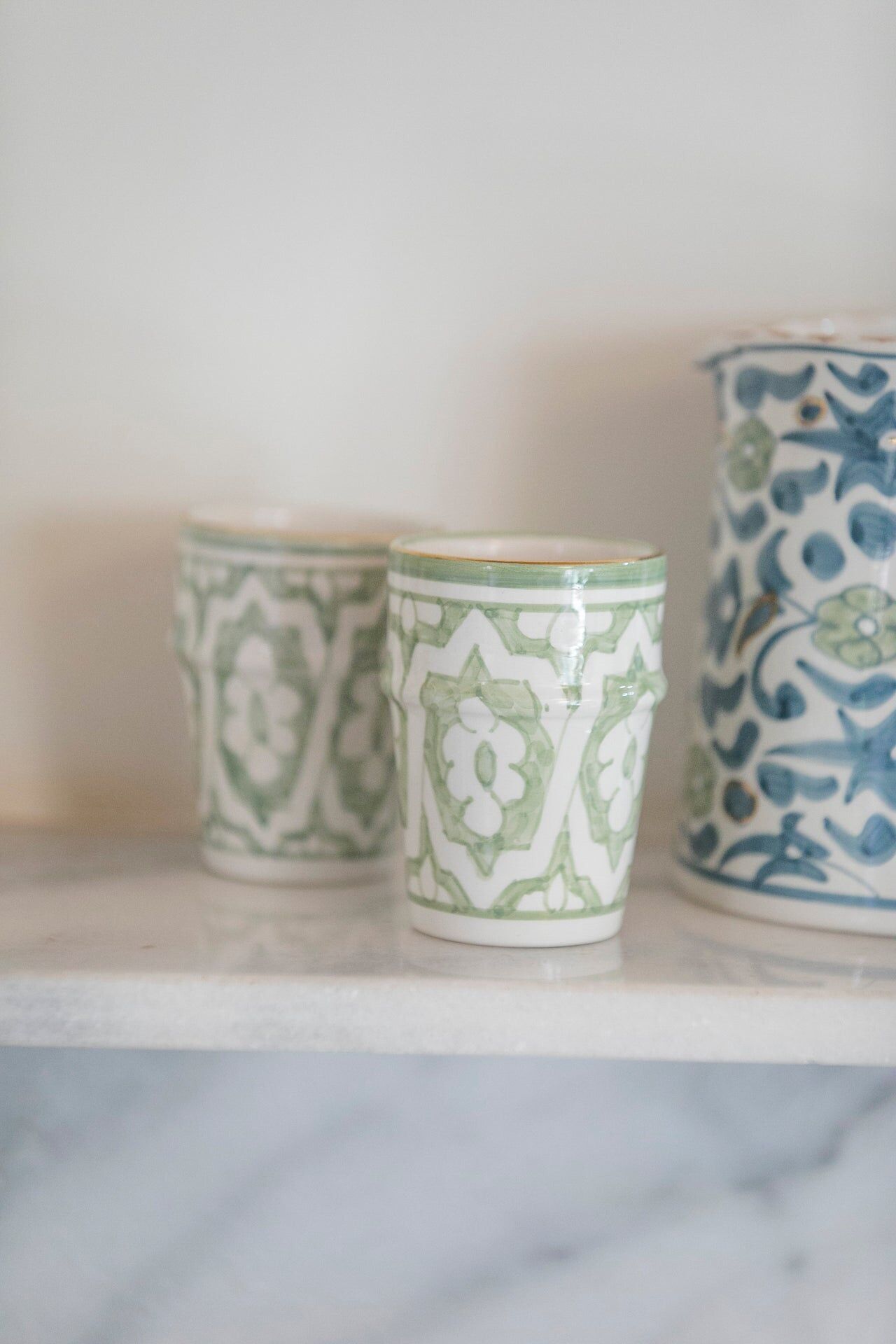 Kopje medio fassia menta goud “Yasmina”