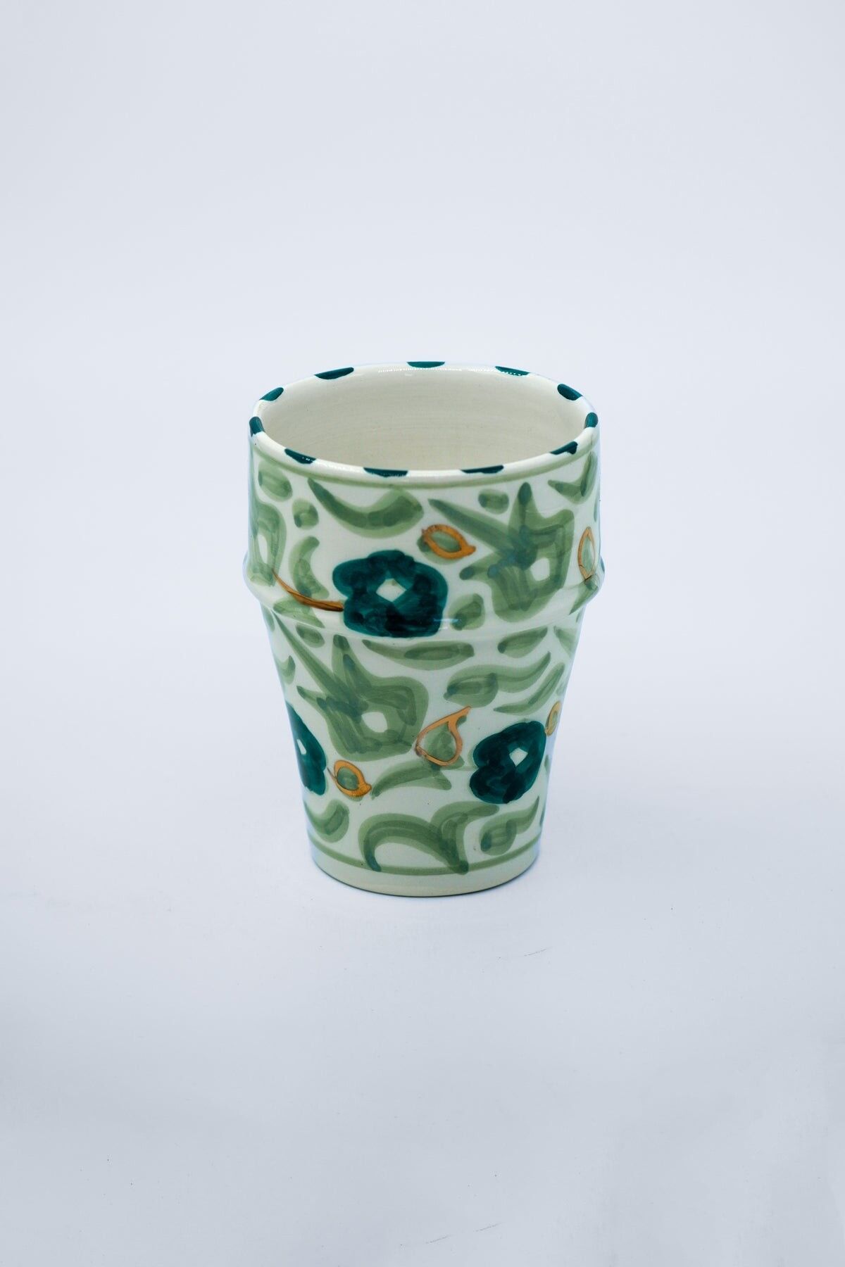 Kopje fiori menta e verde “Leila”